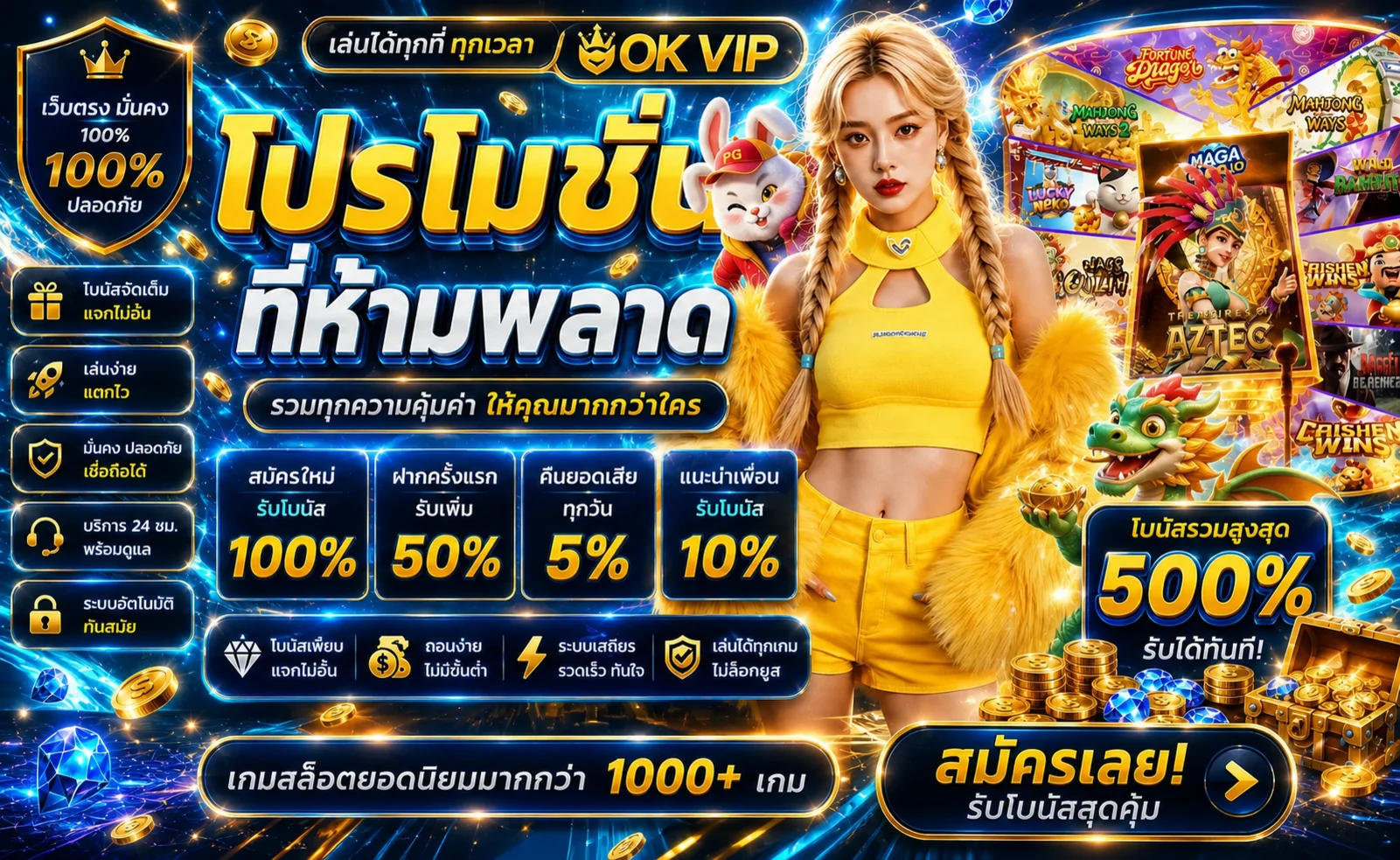 OK VIP เว็บพนันออนไลน์ คาสิโนออนไลน์และสล็อต